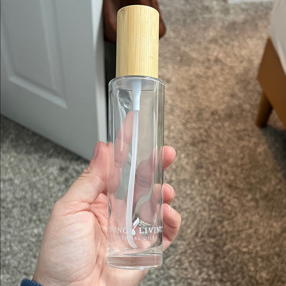 Young Living Clear and Tan Essential Oil Bottle